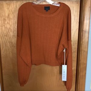 Lumiere Cropped Sweater - Rust